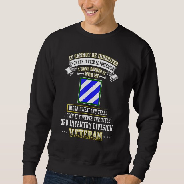 Sweatshirt Vieux et grincheux 3e division d'infanterie Milice (Devant)