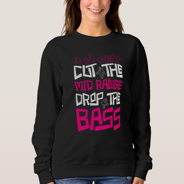 Sweatshirt Vieux Raver Skool Couper La Moyenne De La Rage Bas (Devant)