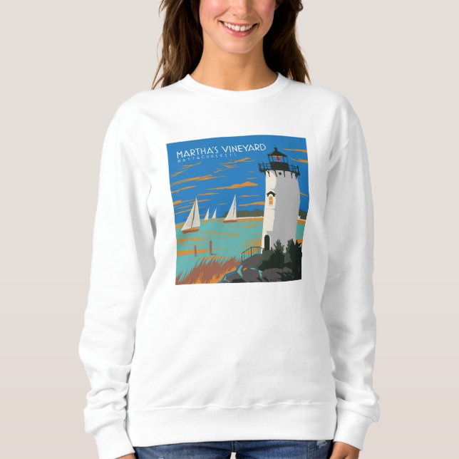 Sweatshirt Vignoble de Martha, Massachusetts | Phare (Devant)