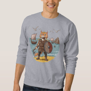 Sweatshirt Viking Cat Warrior