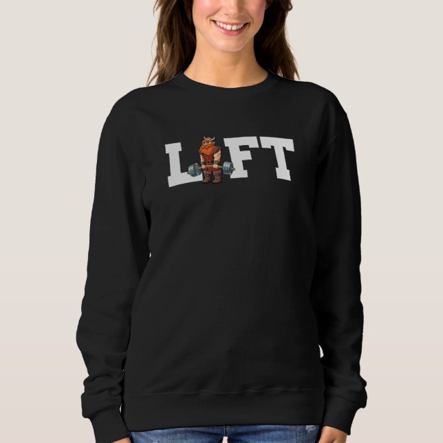 Sweatshirt Viking Gym Weight Training Lift Deadlift (Devant)