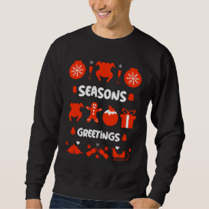 Sweatshirt Vilain chandail de fête de bureau de Noël grande t