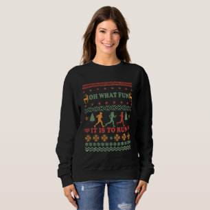 Sweatshirt Vilain pull de Noël vintage course