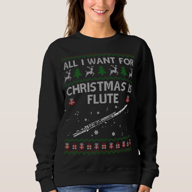 Sweatshirt Vilain Tout Ce Que Je Veux Pour Flute Sweater De N (Devant)