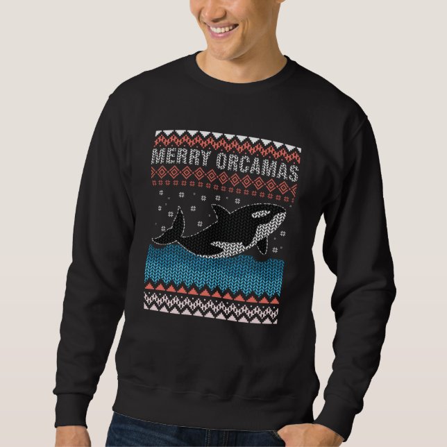 Sweatshirt Vilaine Noël Noël Orca (Devant)