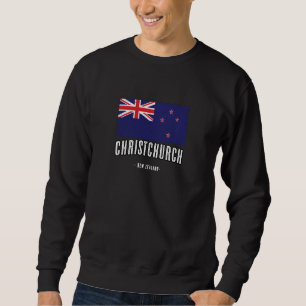 Sweatshirt Ville De Christchurch Nouvelle-Zélande Nz Kiwi Dra