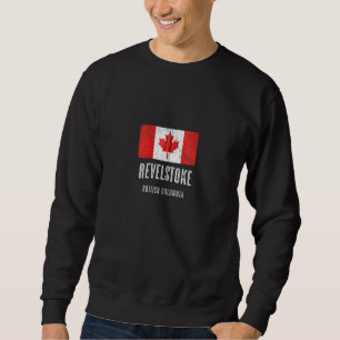 Sweatshirt Ville De Revelstoke Canada Pavillon Canadien Zip