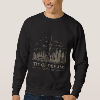 Sweatshirt Ville dorée - Sweat-shirt à silhouette de Toronto