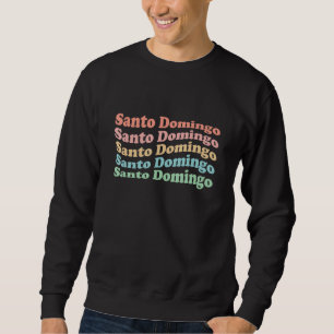 Sweatshirt Ville hippie de l'Équateur des années 70 - Rétro S
