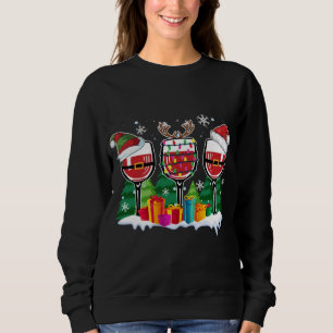 Sweatshirt Vin de Noël - Drôle Reindeer Père Noël Xmas Alcool