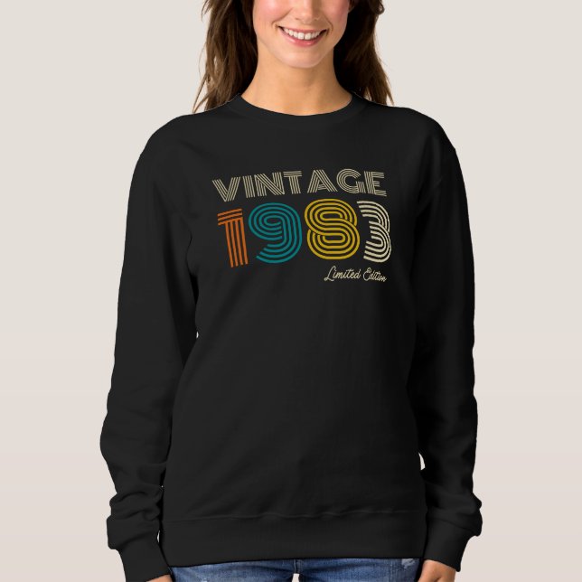 Sweatshirt Vintage 1983 41e anniversaire (Devant)