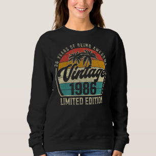 Sweatshirt Vintage 1986 36 Ans D'Être Étonnant