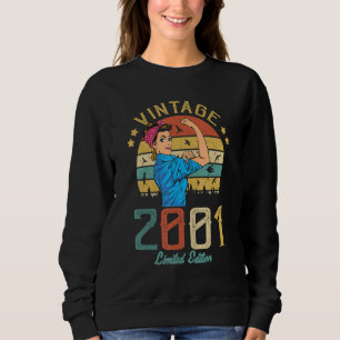Sweatshirt Vintage 2001 Fabriqué En 2001 21E Anniversaire Fem