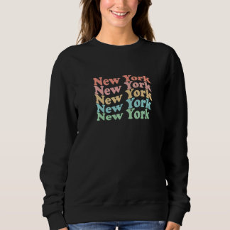 Sweatshirt Vintage 70's USA Hippie State  Retro New York