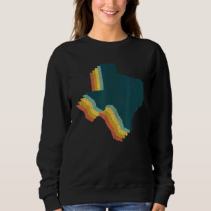 Sweatshirt Vintage 80s Western State Native Texan Pride Retro
