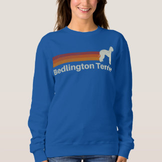 Sweatshirt Vintage Bedlington Terrier Retro Maman Papa Papa C