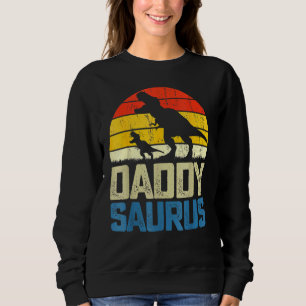 Sweatshirt Vintage Daddysaurus Fête des pères Rex Daddy Sauru