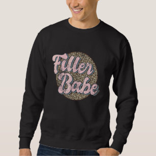 Sweatshirt Vintage Filler Babe Spa Médicale Leopard Nurse Inj