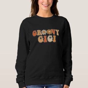 Sweatshirt Vintage Groovy Gigi années 70 Esthétique Nostalgie