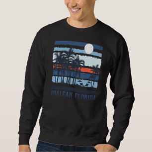 Sweatshirt Vintage Hialeah Floride Voyage d'été 80s Plage So