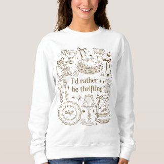 Sweatshirt Vintage J'Aime Mieux Faire du Friperie Boutique Fr