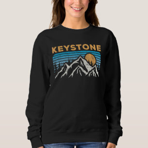 Sweatshirt Vintage Keystone Colorado Rétro Montagne Ski Souve