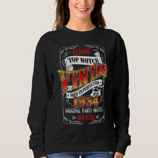 Sweatshirt Vintage mai 1934 88e anniversaire 88 ans