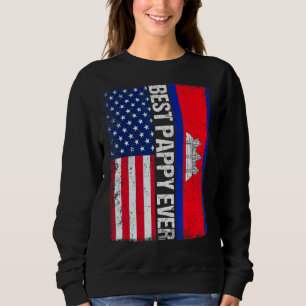 Sweatshirt Vintage meilleur appy jamais rétro Amérique Cambod