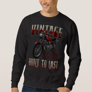 Sweatshirt Vintage Moto Bikers Moto Anniversaire Né
