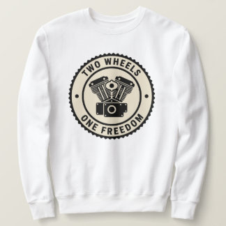 Sweatshirt Vintage Motorcycle Engine Freedom Emblem