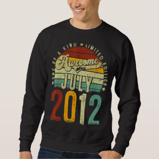 Sweatshirt Vintage Retro Juillet 2012 Un De Type