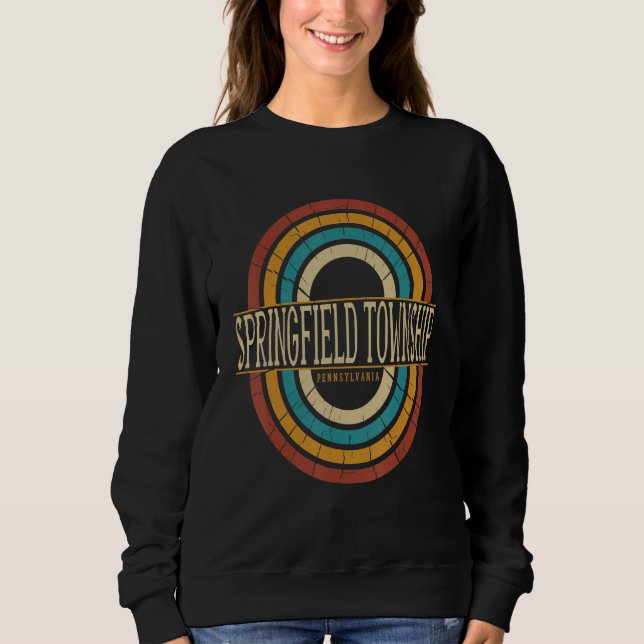 Sweatshirt Vintage Retro Springfield township Pennsylvania PA (Devant)