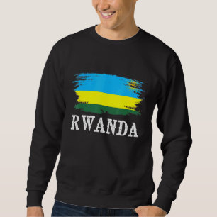 Sweatshirt Vintage Rwanda Drapeau J'aime Rwanda