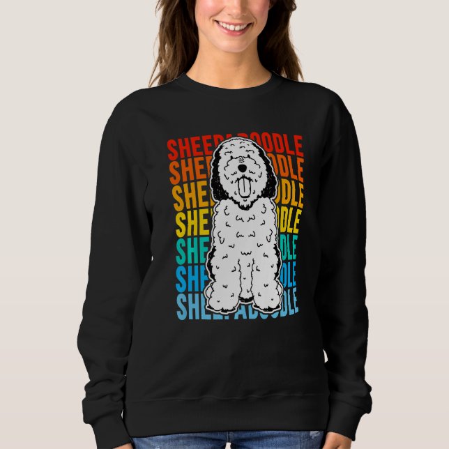 Sweatshirt Vintage Sheepadoodle Premium (Devant)