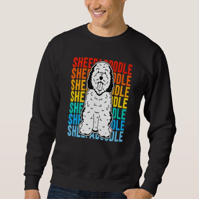 Sweatshirt Vintage Sheepadoodle Premium (Devant)