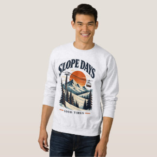 Sweatshirt Vintage Slope Days Montagne