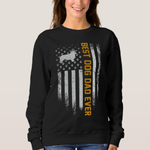 Sweatshirt Vintage USA Best Welsh Corgi Chien Papa Jamais Amé