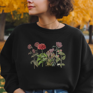 Sweatshirt Vintage Wildfloflower Boho jardinage Plante Lover