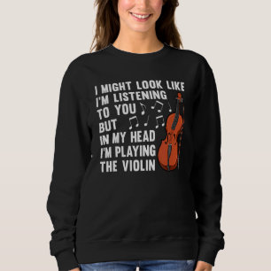 Sweatshirt Violoncelle Cool Pour Hommes Femmes Joueur Violoni