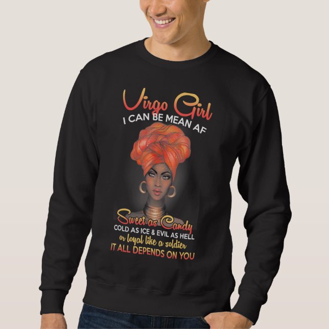 Sweatshirt Virgo Queens Sont Nés En Août 23 Septembre 22 (Devant)