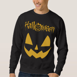 Sweatshirt Visage citrouille, Halloween personnalisé