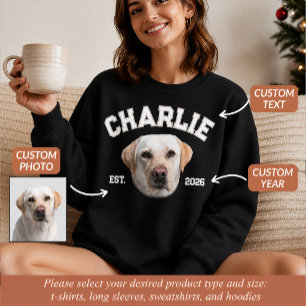 Sweatshirt Visage de photo de compagnie personnalisé pour mam