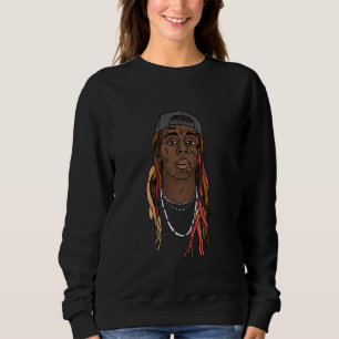 Sweatshirt Visage illustré de Lil Wayne