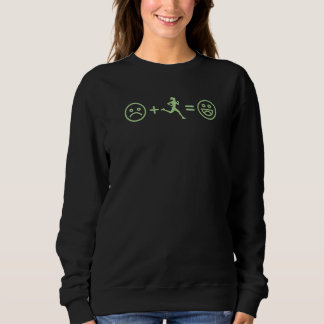 Sweatshirt Visage Triste Plus Course Égale Filles Cross Cou