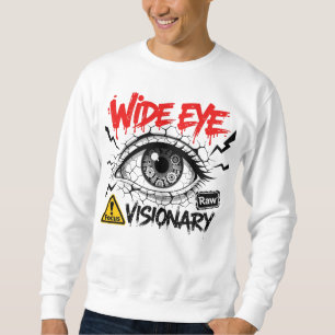 Sweatshirt Visionnaire Wide Eye Vêtements de Rue Graphique Br