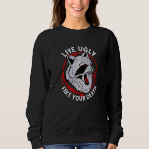Sweatshirt Vivez Vilain Fake Votre Mort L Satanique Pentagr O