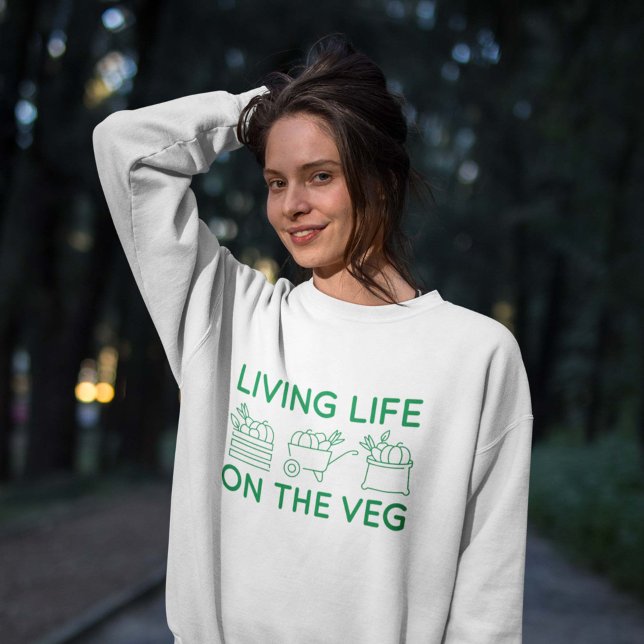 Sweatshirt Vivre La Vie Sur Le Veg (veggie sweatshirt)