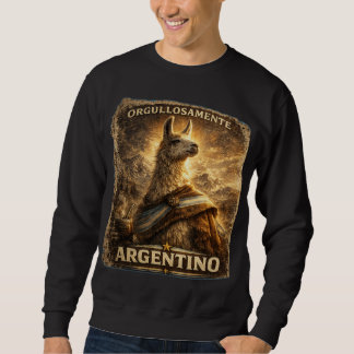 Sweatshirt VLLC Orgullosamente Argentino Llama Mate Patriotic