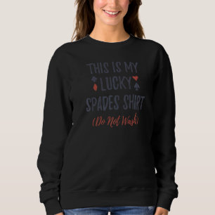 Sweatshirt Voici Mes Chanceuses Pique Pour Les Joueurs De Car