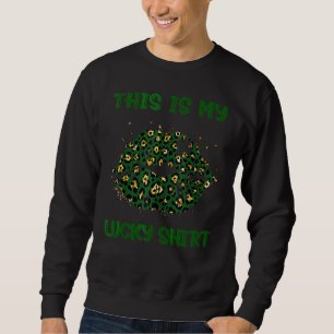 Sweatshirt Voici My Lucky Tee St Patrick's Day Lips S